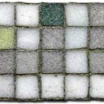 Sample of a grid of green tiles